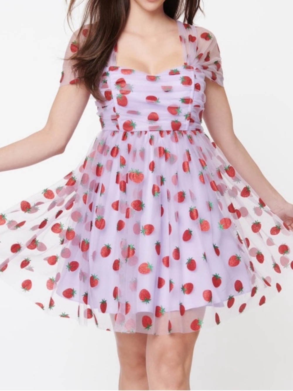 Unique Vintage Strawberry Dress